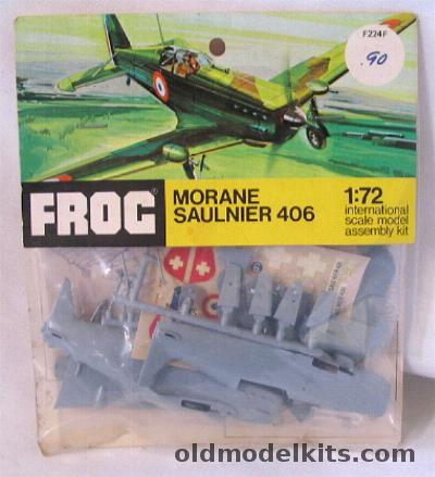 Frog 1/72 Morane Saulnier 406 - Bagged, F224F plastic model kit